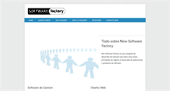 Desktop Screenshot of newsoftwarefactory.com