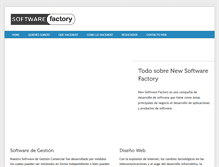 Tablet Screenshot of newsoftwarefactory.com